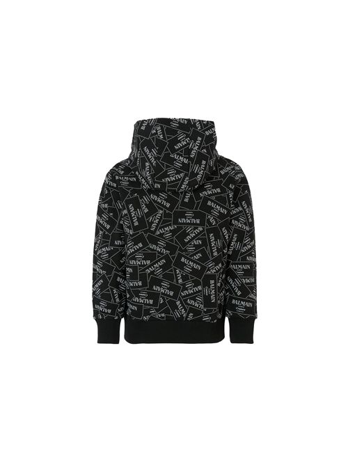 Felpa, unisex, logata. BALMAIN | BX4P60 Z3331930BC